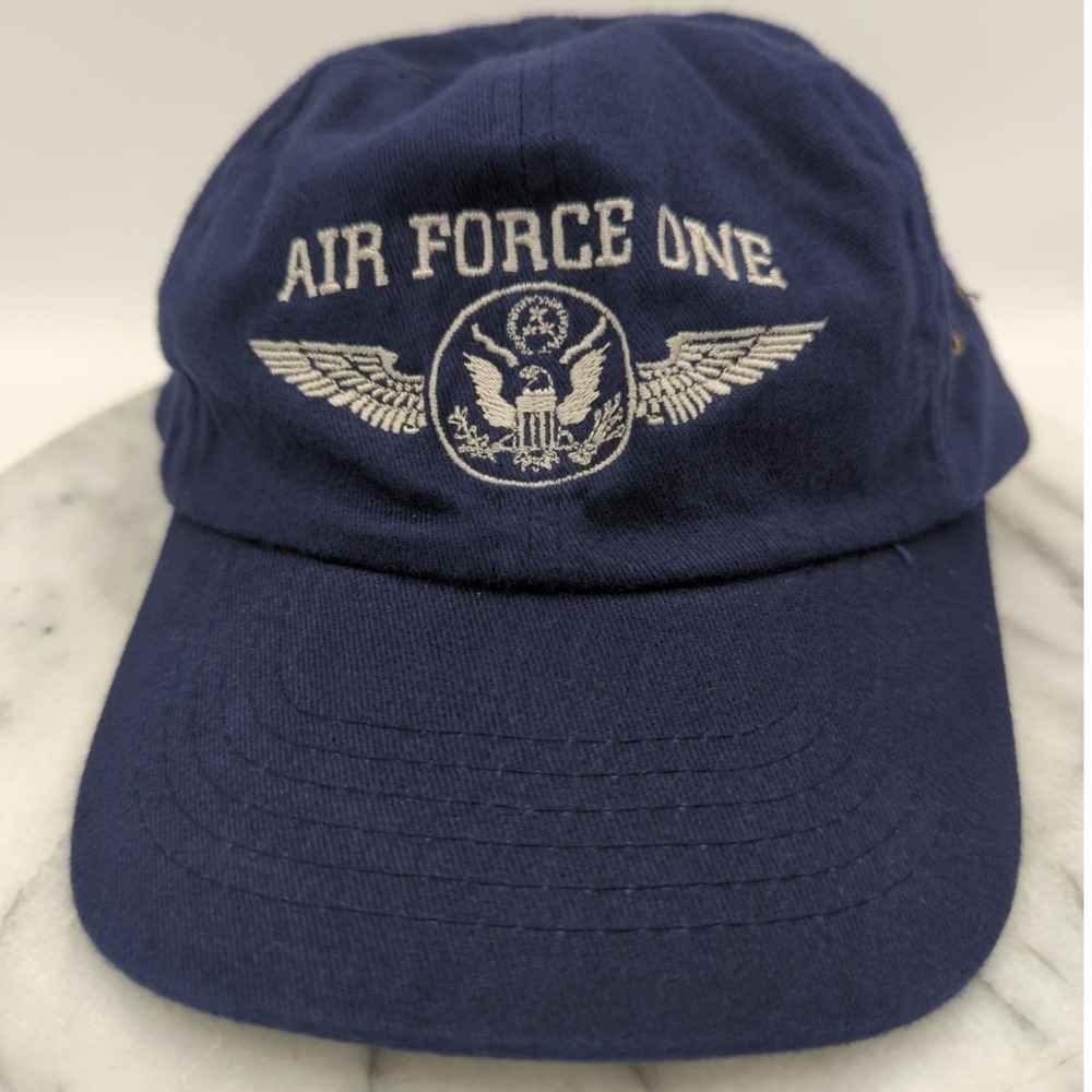 Fahrenheit‎ Air Force One Youth Baseball Cap Navy Blue Cotton Adjustable Hat
